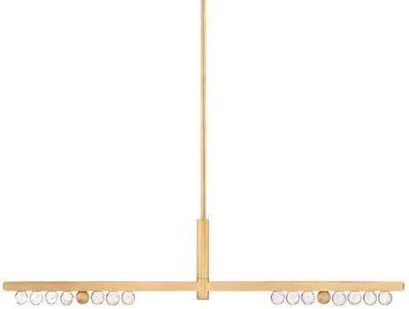 Corbett Lighting 382-51-VB Annecy - 56W 2 LED Linear Pendant in Modern Style-11 Inches Tall and 6.25 Inches Wide