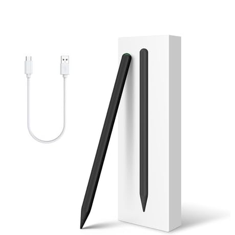 2th Gen Stylus Pen for iPad, Apple Pencil with Palm Rejection