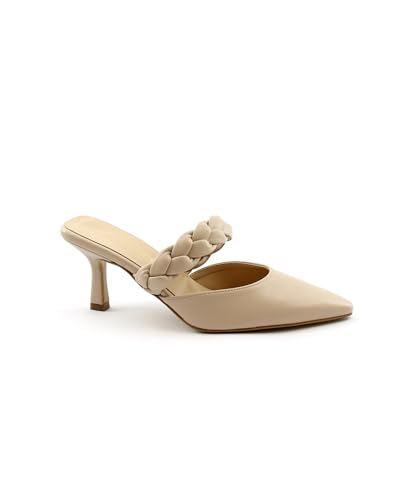 Sabot talon bout fermé nude rose : les sandales anti-fatigue pour rester chic
