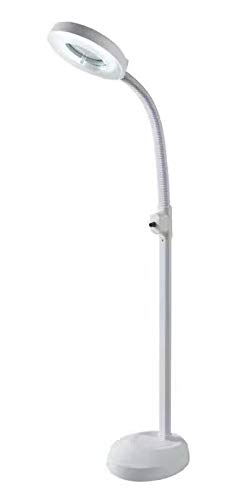 Lupa led Estetica Lámpara De Pie LED 16X 30W Luz Suave Fría Tatuaje De Uñas Belleza Rueda(SL200)