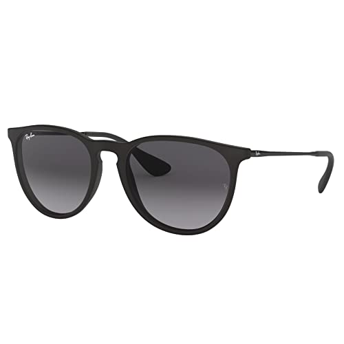 Ray-Ban Lunettes de Soleil ERIKA RB 4171 Matte Black Rubber Dark Ruthenium/Grey 54/18/145 unisexe
