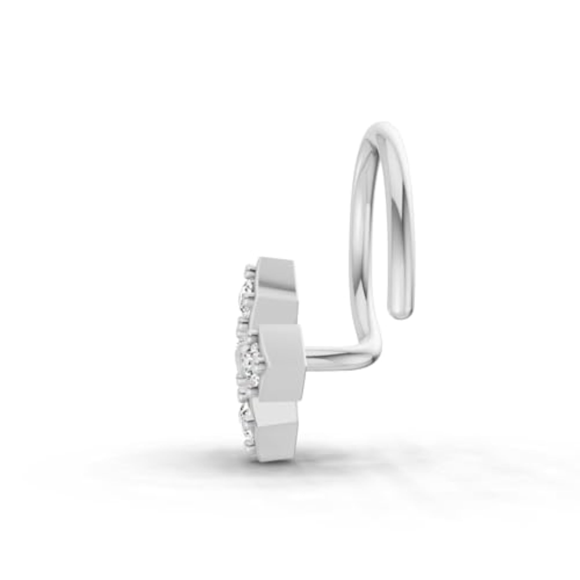 Women's Lab Grown Diamond Celeste Bloom Nose Pin, 0.04ct