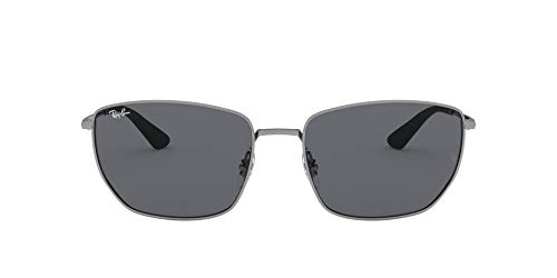 Price comparison product image Ray-Ban Unisex Adults RB3653 Sunglasses,  Gunmetal Gray