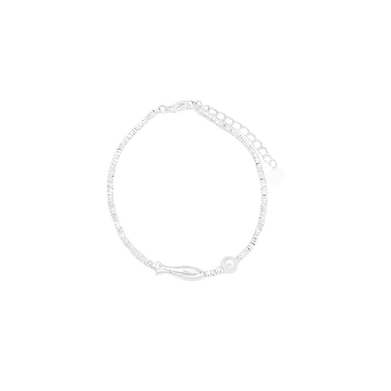 Bracelet poisson en argent 925 pour un style minimaliste quotidien