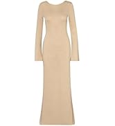 Amazon.com: BAOBAB Women's Long Sleeve Ribbed Knit Maxi Dress - Musa