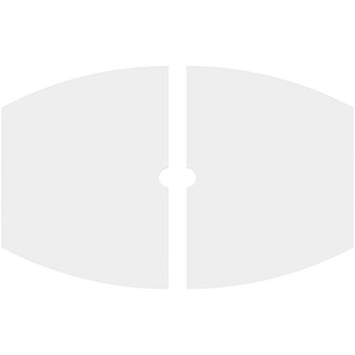 Image of Ekena Millwork CMP34X22KY2-02000 Kailey Architectural Grade PVC Contemporary, Two Piece Urethane Ceiling Medallions 34 inchW x 22 5 /8 inchH x 2 inchID x 18 1 /4 inchC x 1 inchP