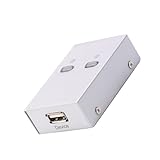 TOKIDNY USB 2.0 Umschalter für Drucker und Scanner Automatischer USB Wahlschalter zum Teilen von...