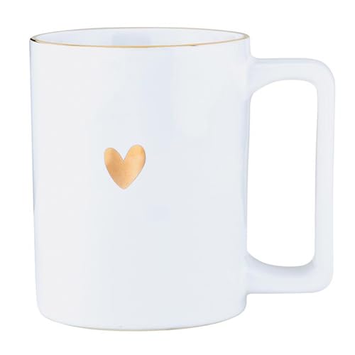 Image of Santa Barbara Design Studio Holiday Ceramic Mug with Gold Foil Detail, 16-Ounces, Holiday Love