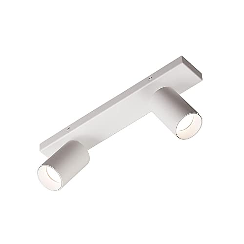 Spot à 2 spots GINA 3874/R2 blanc plafonnier orientable GU10 max 10W salon