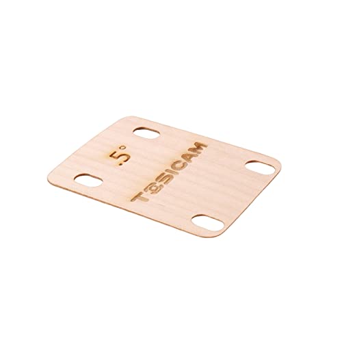 3pcs guitar neck shims shim made of canada solid maple wooden for bolt-on neck bolts shaped 025 05 1 degree 025 05 1 degree