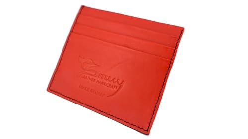 Porte-cartes de crédit rouge et mini portefeuille 10 cm de style minimaliste