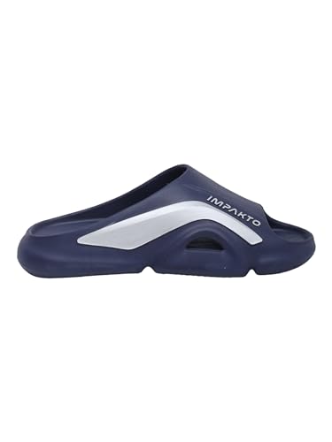 Image of Impakto Men EVA Flip Flops | Lightweight, Soft & Comfortable Slippers | Wide Toe Box, Airflow Ventilated Design, Anti-Skid & Water-Resistant, Indoor & Outdoor Chappal | Everyday Essentials