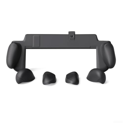 Funda de agarre ergonómico para Nintendo Switch 2 con asas reemplazables, cubierta rígida de ABS para mayor comodidad y control, protección compacta (negro)
