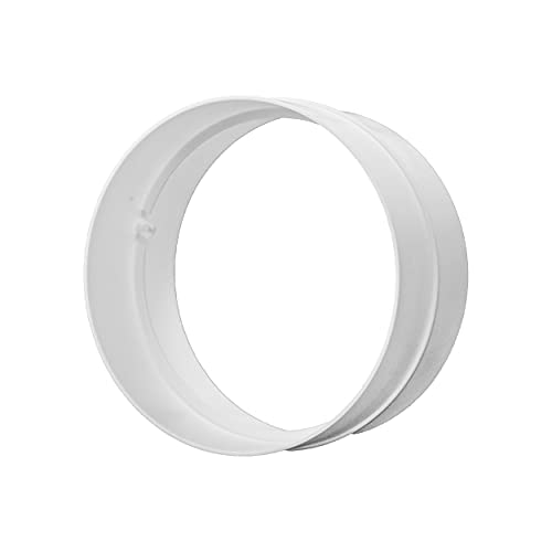 Vent Systems Ø100mm Runder Kanalverbinder für gerade oder flexible Rohre. Lüftungsrohranschluss. Heizungs-, Kühlungs- und Lüftungsanwendungen. (1, 100mm)