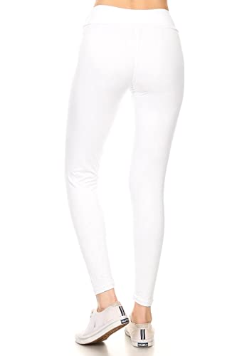 Image of Leggings Depot High Waisted Leggings for Women Buttery Smooth & Soft Women's Solid Yoga - Reg, Plus, 1X3X, 3X5X