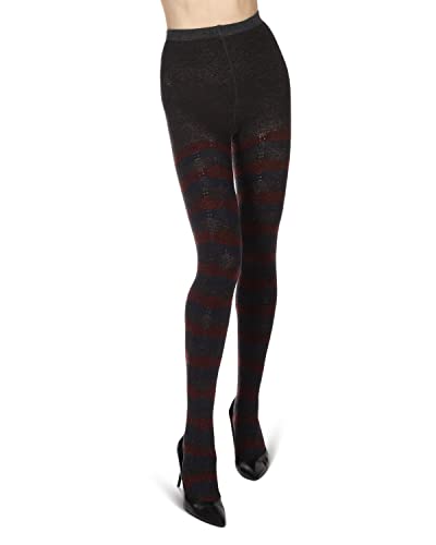Women's Zig Zag Band Cotton Blend Warm Sweater Tights4