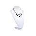 UNNS Schmuckregal Schmuck Display Stand Model Büste Display weißer Leder Schmuck Display Halskette Anhänger Schaufensterpuppen Schmuck Ausstellungsständer Schmuck-Aufhänger (Color : H20cm)