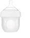 Boon, NURSH Reusable Silicone Pouch Baby Bottles for Air-Free Feeding with Stage 1 Slow Flow Nipple, 4 Ounce