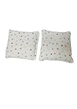 Saco semillas microondas, Tela 100% algodón, producto natural hecho a mano. Saco térmico de semillas retención de calor y frio, bolsa calor microondas. (ESTRELLITAS BLANCO, MANOS)