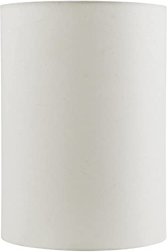 Aspen Creative 31289A Transitional Drum (Cylinder) Shape Spider Construction Lamp Shade in Off White 8" wide (8" x 8" x 11")