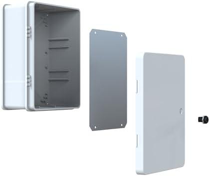 YAVUZ Abs Pano 30 x 40 x 17 cm Taban Saclı IP65 Plastik Pano Montaj Plakalı Elektrik Kutusu Pano Darbeye Dayanıklı Dış Ortam Muhafaza Kutusu ABS Pano POLİ 023 - Görsel 5