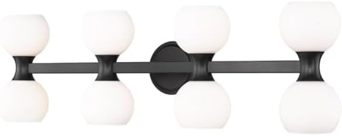 Z-Lite 494-8V-MB Artemis Vanity, 8-Light 480 Total Watts, Matte Black