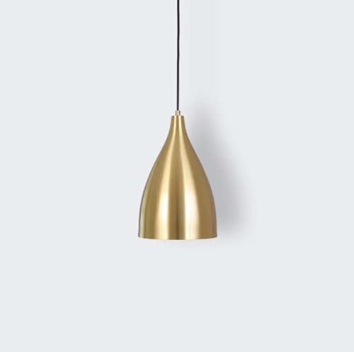 SSNCcNC dorado Pequeños Lámpara de techo Moderno Minimalista 1 llama Altura ajustable Metal Lámpara colgante E27 Comedor Cuarto Sala de estar Cafetería Restaurante Bar Creativo Candelabro