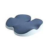 Almohadilla de asiento de espuma viscoelástica, diseño que no se deforma con estructura de núcleo ventilada para reducir la acumulación de calor para una comodidad prolongada mientras estás sentado