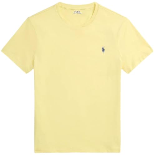 Image of POLO RALPH LAUREN Men's Jersey Cotton Crew Neck T-Shirt, Rl Wicket Yellow, Large