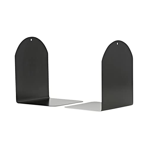 Universal 54071 Magnetic Bookends, 6 x 5 x 7, Metal, Black (Pack of 2)