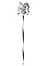 California Costumes Men's Psycho Jester Cane, Black/White, One Size