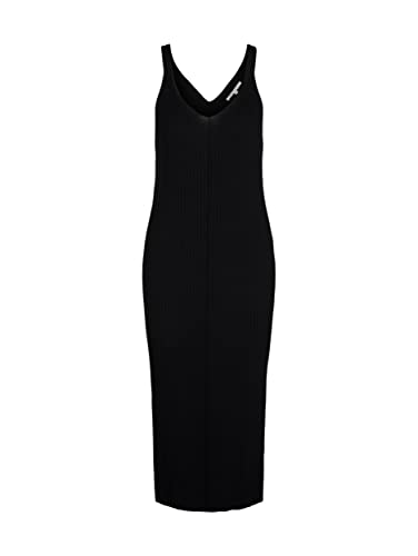 TOM TAILOR Denim Damen Kleid mit Rippstruktur 1031472, 14482 - Deep Black,...