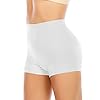 Slip Shorts for Women Under Dress Tummy Control Shapewear Underwear Seamless Shaping Boyshorts Panties (#2 Slimming White,M)