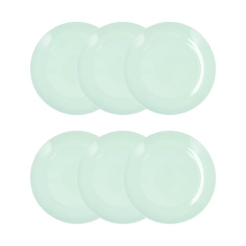 Luminarc Apy Paradise Verde Set 6 Platos Llanos Opal 25cm Opal Apto Microondas Apto Frigorífico Apilable