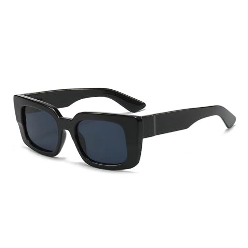 Lunettes de soleil rectangulaires style léopard monture vintage verres de protection UV400