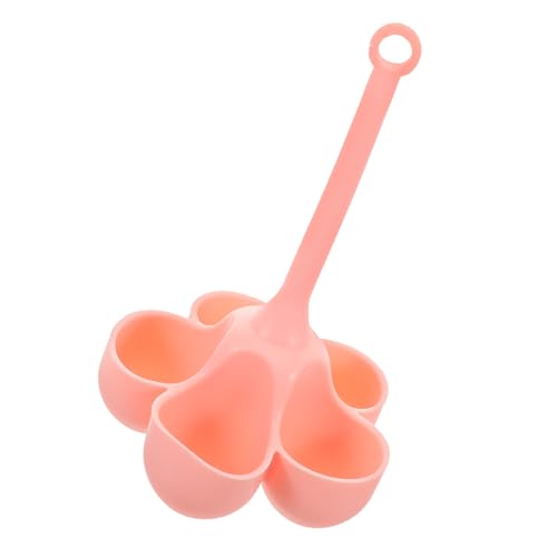 VILLCASE vapeur d'oeufs porte-oeuf dur plateau chauffe-oeufs support d'oeuf doux tasses de pocheuse d'oeufs fabricant de bouchées d'oeufs cuiseur à micro-ondes d'oeufs Gel de silice rose