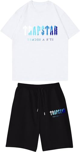 Chándales para niño Trapstar Chandal Niños Corteiz Primavera/Verano Manga Corta + Shorts Niños Conjunto de Ropa deportiva para 3-14 Años Camiseta Trapstar Niño Trapstar London Conjunto Verano niño