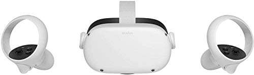2020 Newest Oculus Quest 2 — Advanced All-in-One Virtual Reality Gaming Headset — Family Christmas Holiday Gaming Bundle, 64GB Video, White— Marxsol Microfiber Glasses Cleaning Cloth