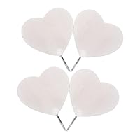 Cabilock 4pcs Modern Wooden Heart-Shaped Wall Hooks Stylish Coat Hat Towel Hangers for Bathroom Bedroom Kitchen Space-Saving Wooden Heart Hooks for Scarves Bags Clothes Organization