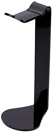 Support pour Casque Audio, Acrylique Casque Écouteur Support De Suspension Bureau Affichage Durable Accessoires Accessoires Bureau(Black)