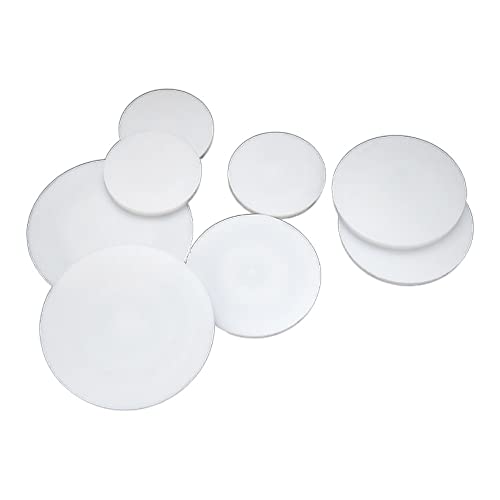 Placas de PTFE circulares antifricción y discos de teflón mecánicos de 10mm a 100mm