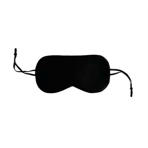 QuxetlRyz Antifaz para Dormir Máscara de Ojos Fina de Verano, Venda Suave for Adultos, Parasol Suave for Dormir y Viajar(Black,2pcs)
