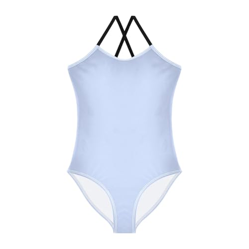 Yuiboo Solid Color Pure Plain Lavender Swimsuit for Girls 1 Piecing Bathing Suit Toddler Girls Swim Suit Beach Swimwear 3T