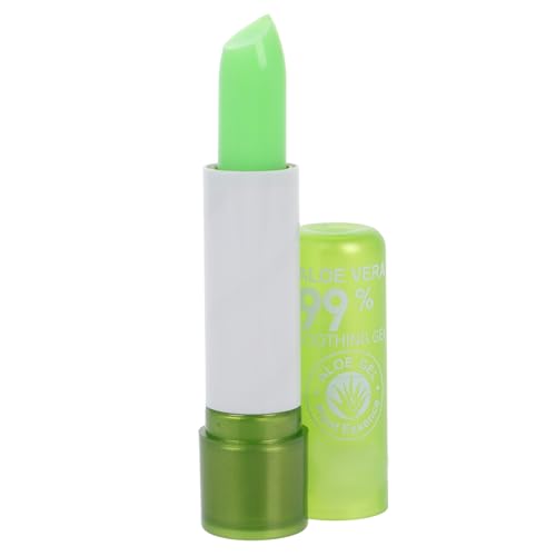 VILLCASE Set de Bálsamos Labiales Voluminizadores E Hidratantes Aloe Brillo Labial Transparente Resistente al Agua y Tinte Labial Termosensible para Labios Suaves y Protegidos