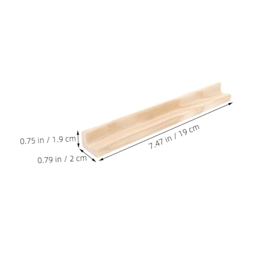 Bandejas de exhibición de letras de madera 3 pcs COHEALI miniatura 2