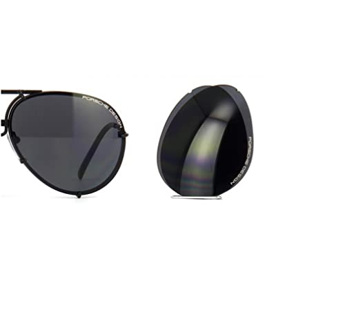 Porsche Design Original Lenses Set Only - For Model P8478-100% Authentic (V343 - Grey blue, 69mm lens)