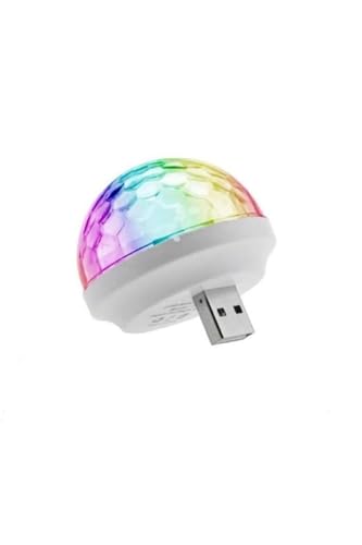 USB Mini Disko Topu 4W Ledli Small Magic Ball Sihirli Disco Topu
