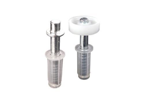 Rueda guía y pivote superior para puertas plegables FHC N7266 - Paquete de 2 unidades