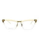 Gucci Cat Eye Optical Frames White White Transparent Luxury Eyewear Made In Japan Injection Frame Designer Fashion for Everyday Luxury