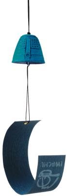 Iwachu MM27022TB Furin Campana de Feng Shui, Turquesa, 4.5 cm Cover